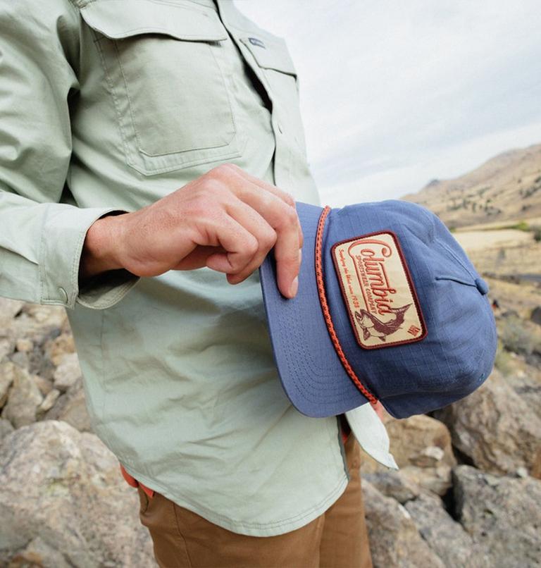 Unisex Ratchet Strap Snap Back, Color: Dark Mountain, West Fish, image 6