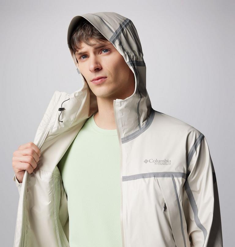 Men's Wyldwood Waterproof Hiking Shell, Color: Dark Stone, image 7