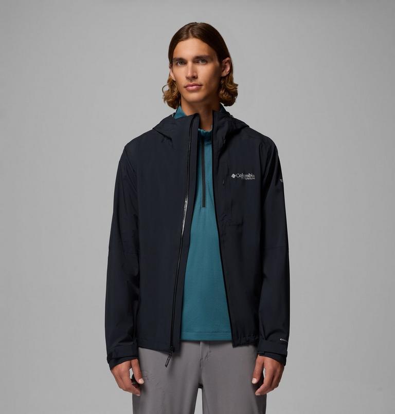 Men's Ampli-Dry II Waterproof Hiking Shell Jacket, Color: Black, image 5