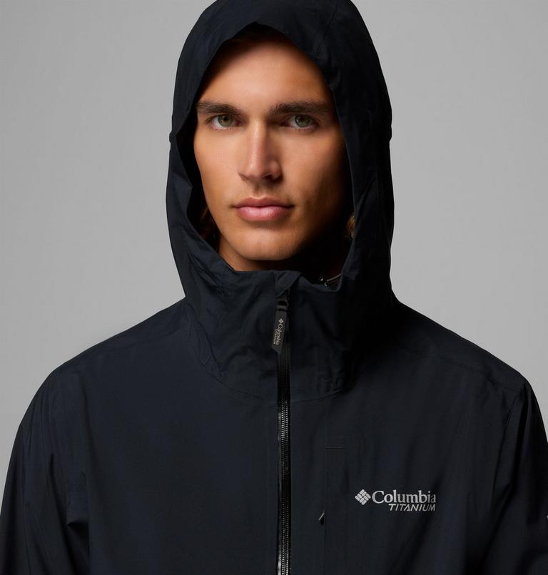 Men's Ampli-Dry II Waterproof Hiking Shell Jacket, Color: Black, image 7