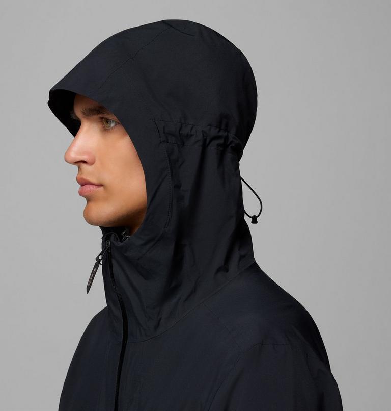 Men's Ampli-Dry II Waterproof Hiking Shell Jacket, Color: Black, image 8