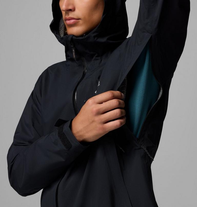 Men's Ampli-Dry II Waterproof Hiking Shell Jacket, Color: Black, image 9