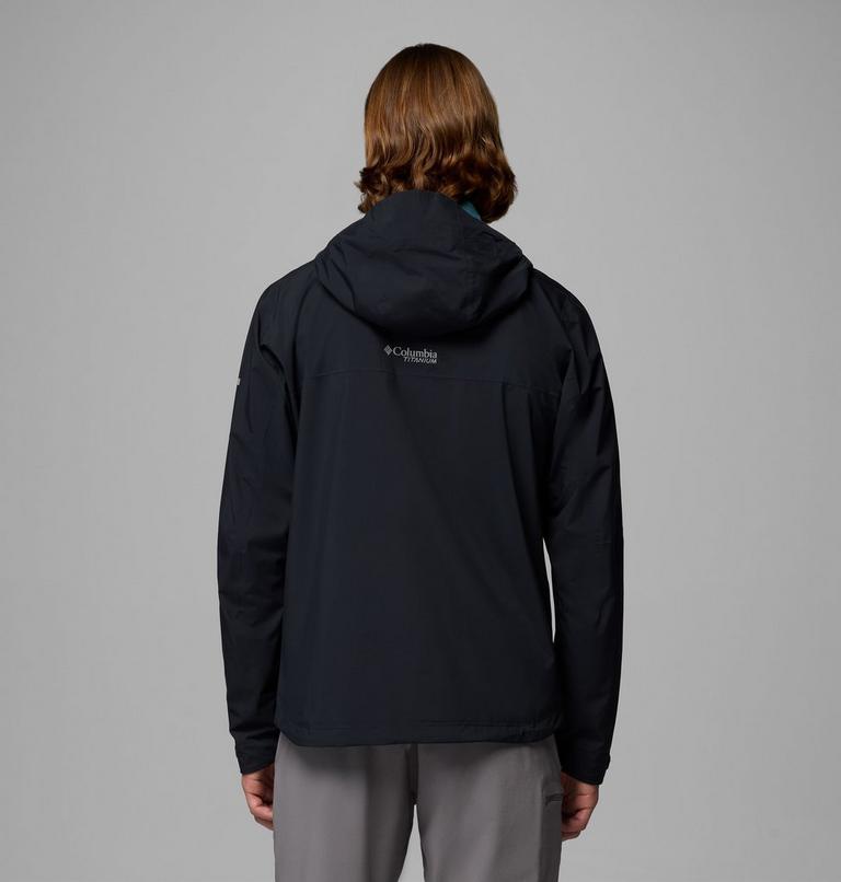 Men's Ampli-Dry II Waterproof Hiking Shell Jacket, Color: Black, image 3