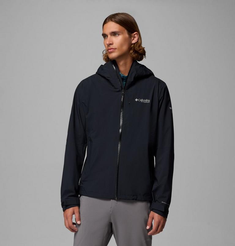 Men's Ampli-Dry II Waterproof Hiking Shell Jacket, Color: Black, image 1