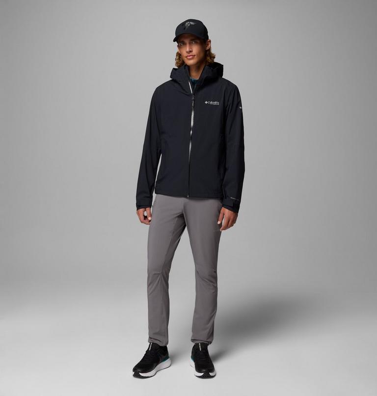 Men's Ampli-Dry II Waterproof Hiking Shell Jacket, Color: Black, image 2
