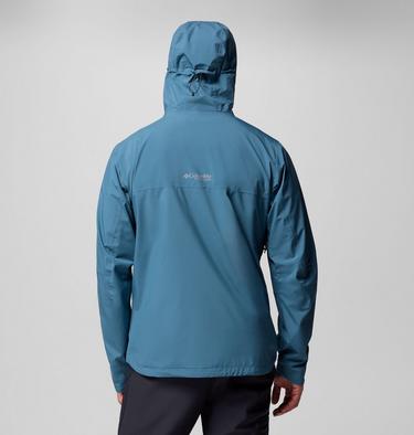 Men's Ampli-Dry II Waterproof Hiking Shell Jacket, Color: Everblue, image 3