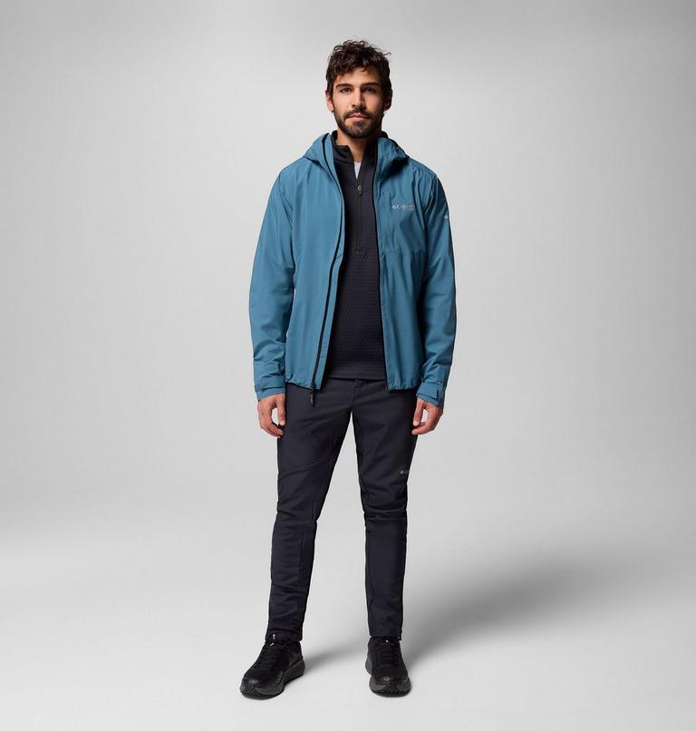 Men's Ampli-Dry II Waterproof Hiking Shell Jacket, Color: Everblue, image 2