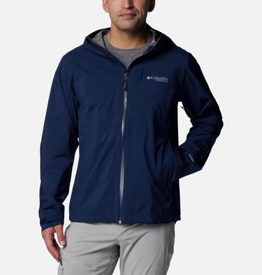 Men's Ampli-Dry II Waterproof Hiking Shell Jacket, Color: Collegiate Navy, image 7