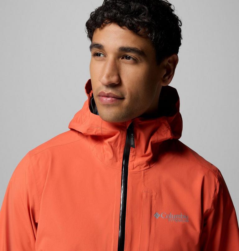 Men's Ampli-Dry II Waterproof Hiking Shell Jacket, Color: Zing, image 7