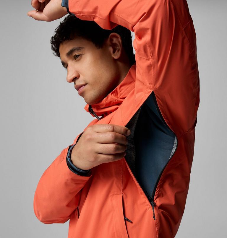 Men's Ampli-Dry II Waterproof Hiking Shell Jacket, Color: Zing, image 9