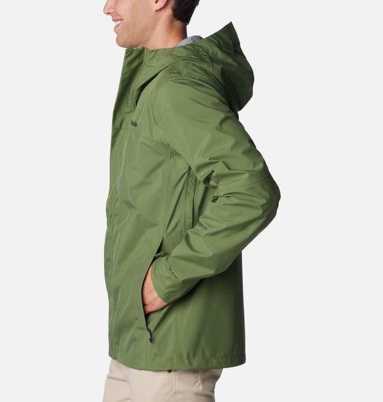 Men's Wahkeena Falls 3L Waterproof Hiking Shell, Color: Canteen, image 3