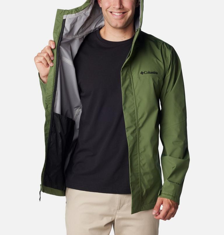 Men's Wahkeena Falls 3L Waterproof Hiking Shell, Color: Canteen, image 5