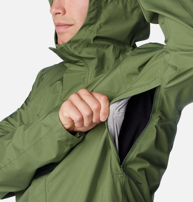 Men's Wahkeena Falls 3L Waterproof Hiking Shell, Color: Canteen, image 7