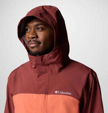 Men's Wahkeena Falls II 3L Waterproof Hiking Shell, Color: Tuscan, Spice, image 4