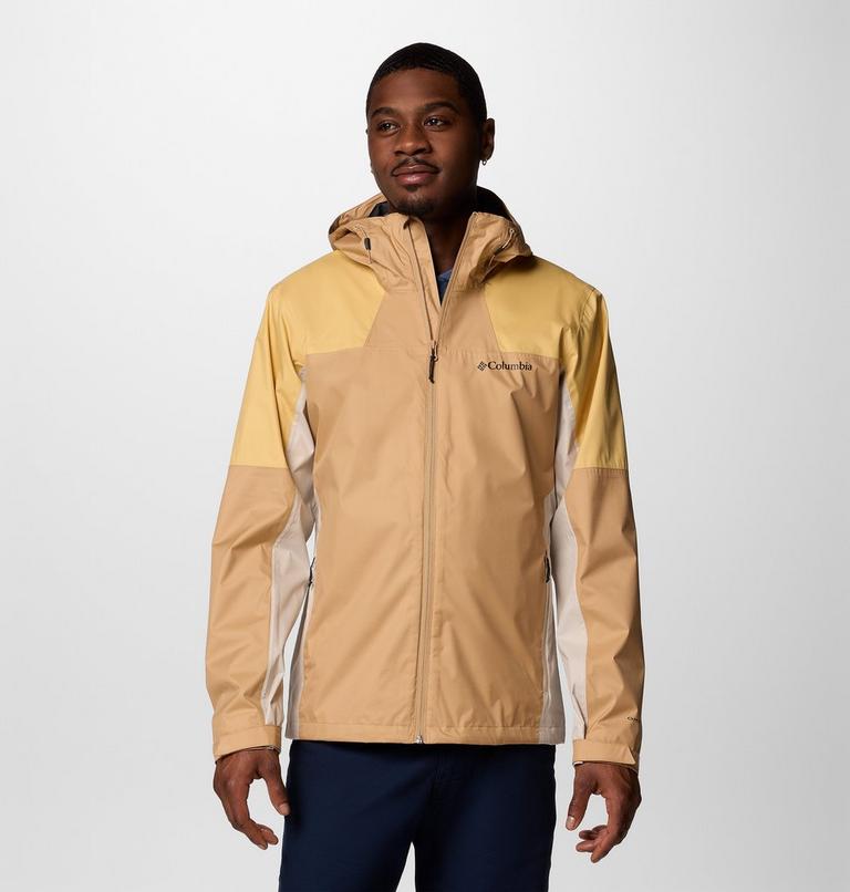Chaqueta impermeable Inner Limits IV para hombre, Color: Canoe, Sand Dune, Dark Stone, image 1
