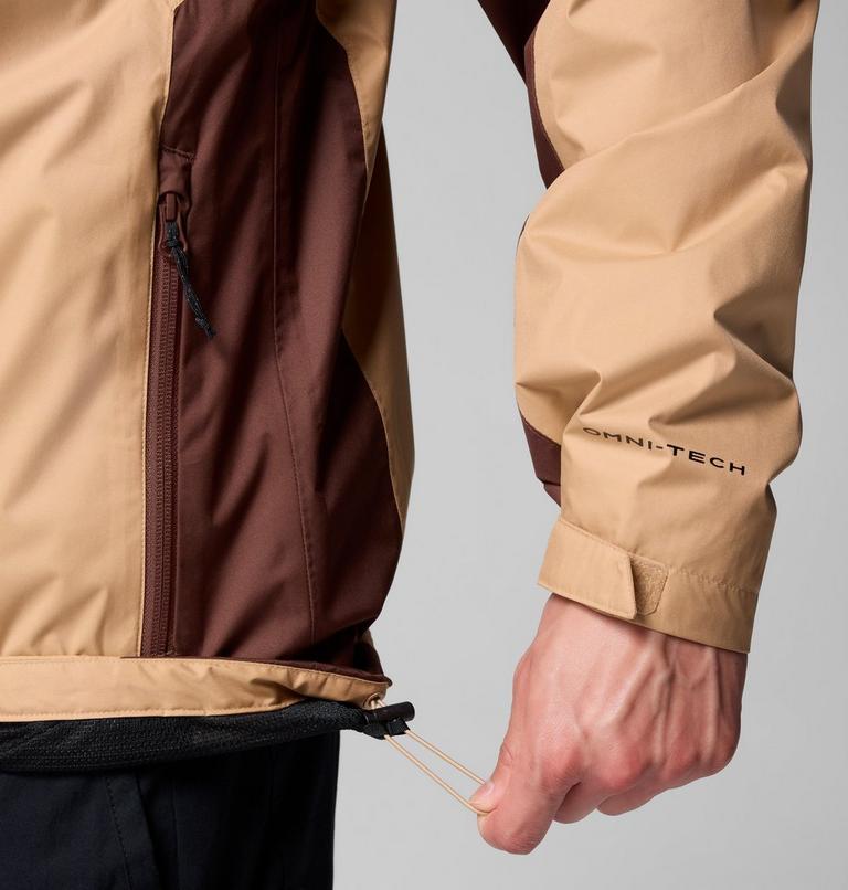 Men's Inner Limits IV Waterproof Jacket, Color: Canoe, Black, Tobacco, image 9