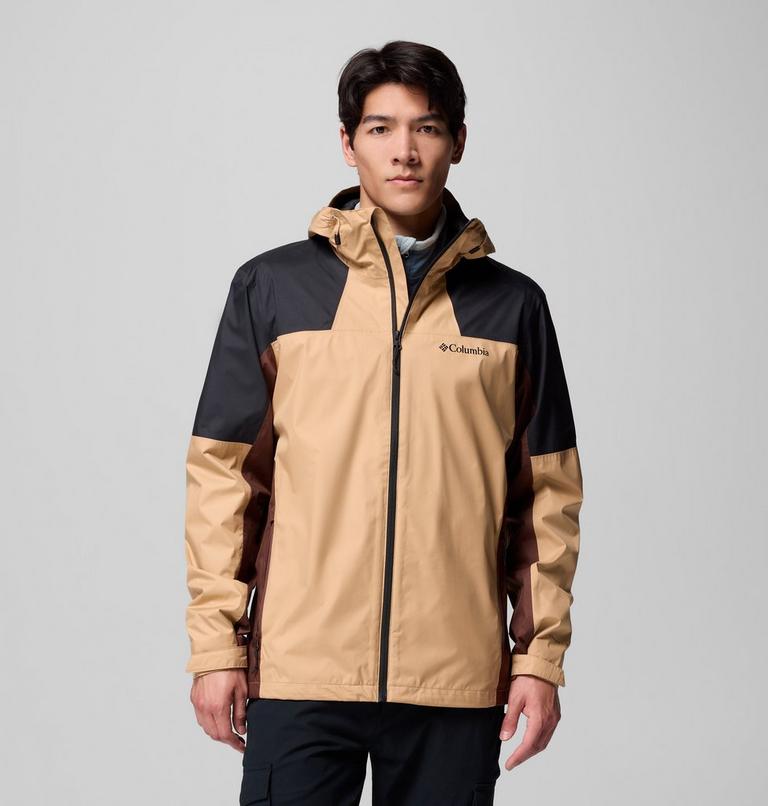 Men's Inner Limits IV Waterproof Jacket, Color: Canoe, Black, Tobacco, image 1