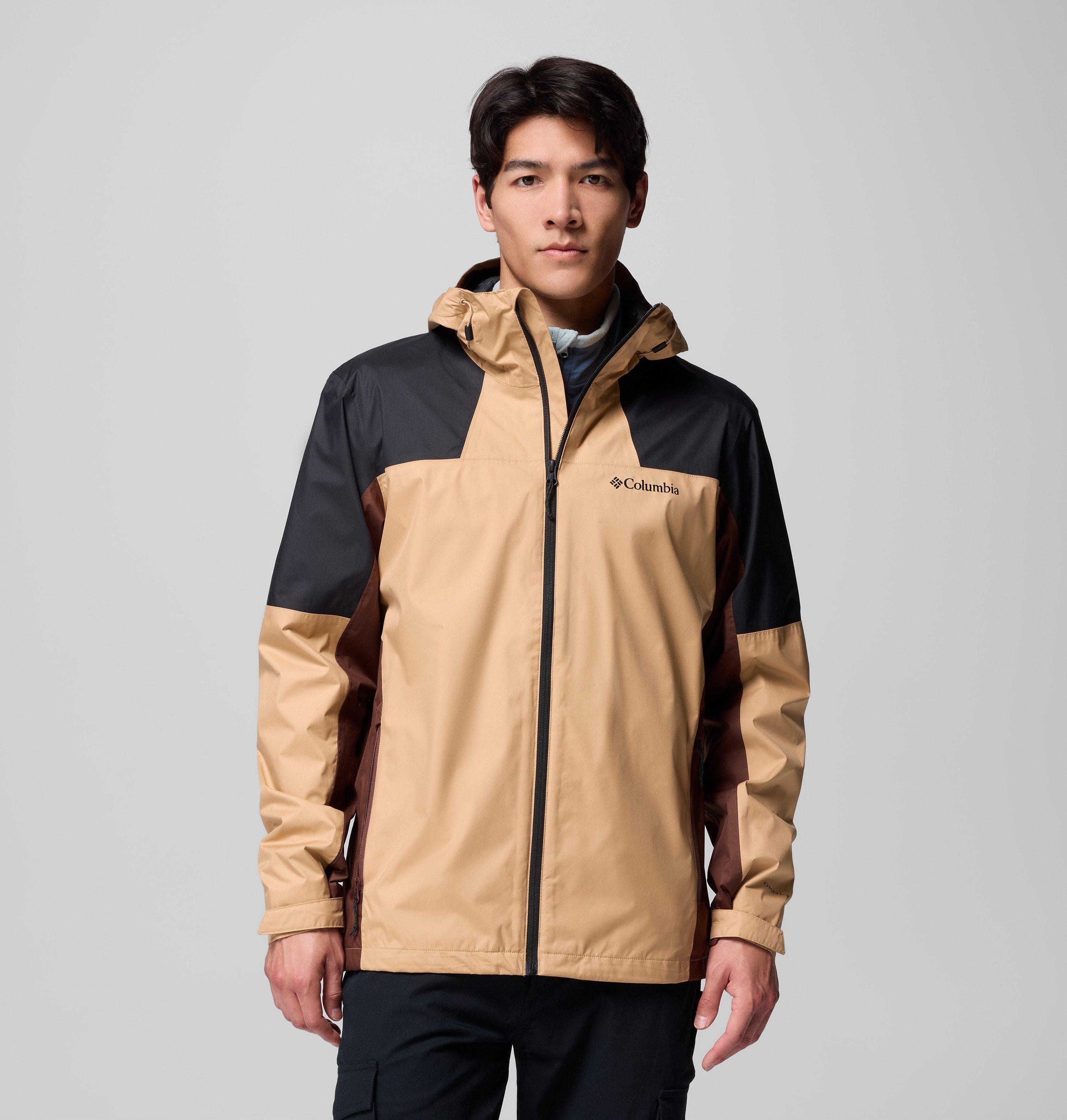 Columbia Sportswear Men's Brown Columbia - Inner Limits™ Iv Waterproof Jacket - Canoe, Black, Tobacco Xxl