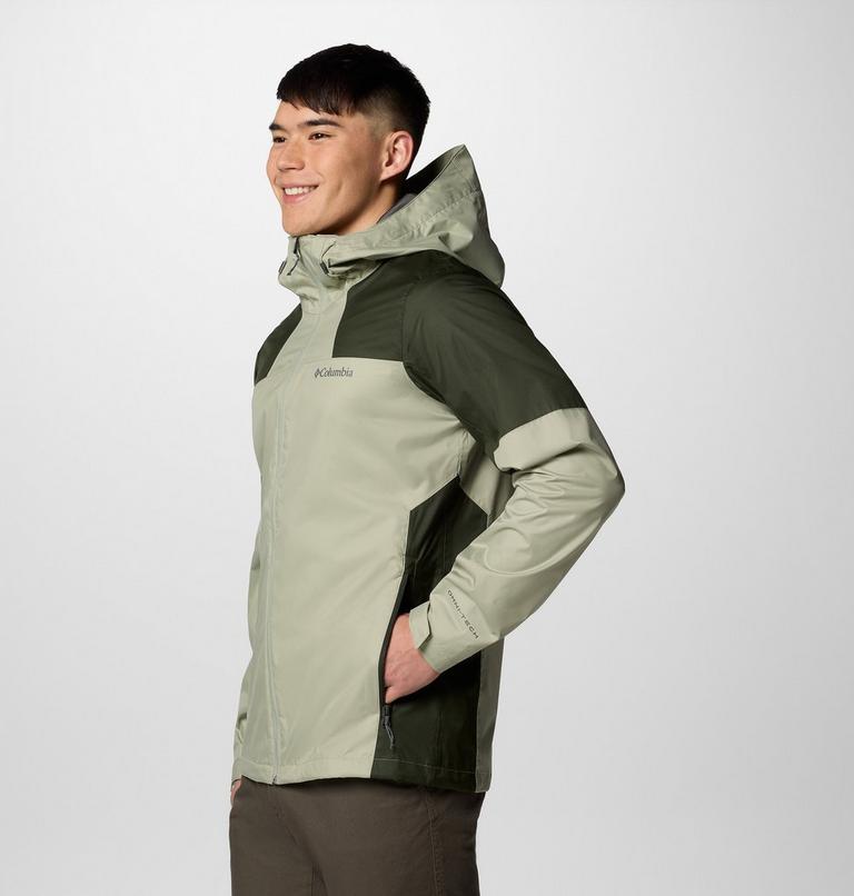 Men's Inner Limits IV Waterproof Jacket, Color: Safari, Greenscape, image 4