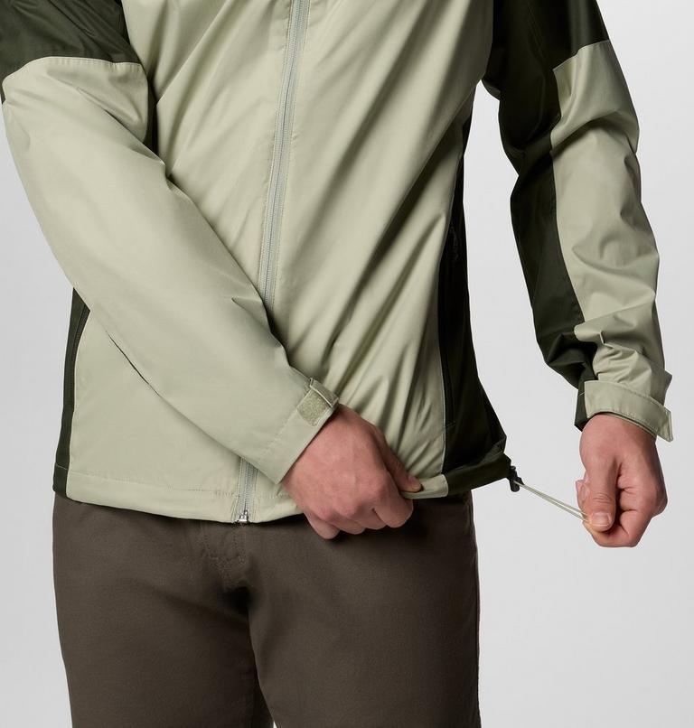 Men's Inner Limits IV Waterproof Jacket, Color: Safari, Greenscape, image 7