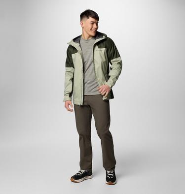 Men's Inner Limits IV Waterproof Jacket, Color: Safari, Greenscape, image 8
