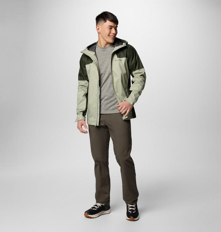 Men's Inner Limits IV Waterproof Jacket, Color: Safari, Greenscape, image 2