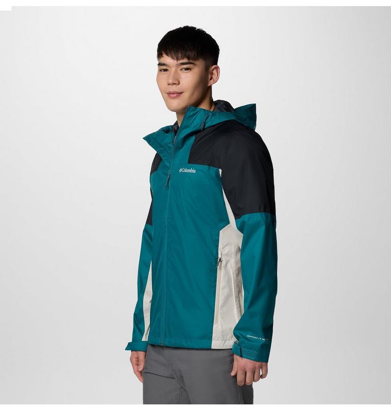 Men's Inner Limits IV Waterproof Jacket, Color: River Blue, Black, Dark Stone, image 3
