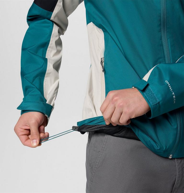 Men's Inner Limits IV Waterproof Jacket, Color: River Blue, Black, Dark Stone, image 5