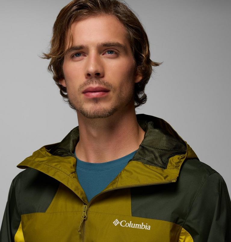 Men's Inner Limits IV Waterproof Jacket, Color: Mossy Green, Greenscape, Antique Moss, image 7