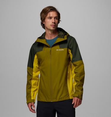 Men's Inner Limits IV Waterproof Jacket, Color: Mossy Green, Greenscape, Antique Moss, image 3