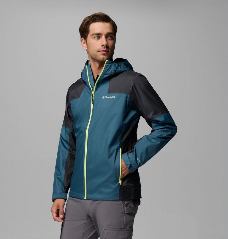 Men's Inner Limits IV Waterproof Jacket, Color: Everblue, Shark, image 4