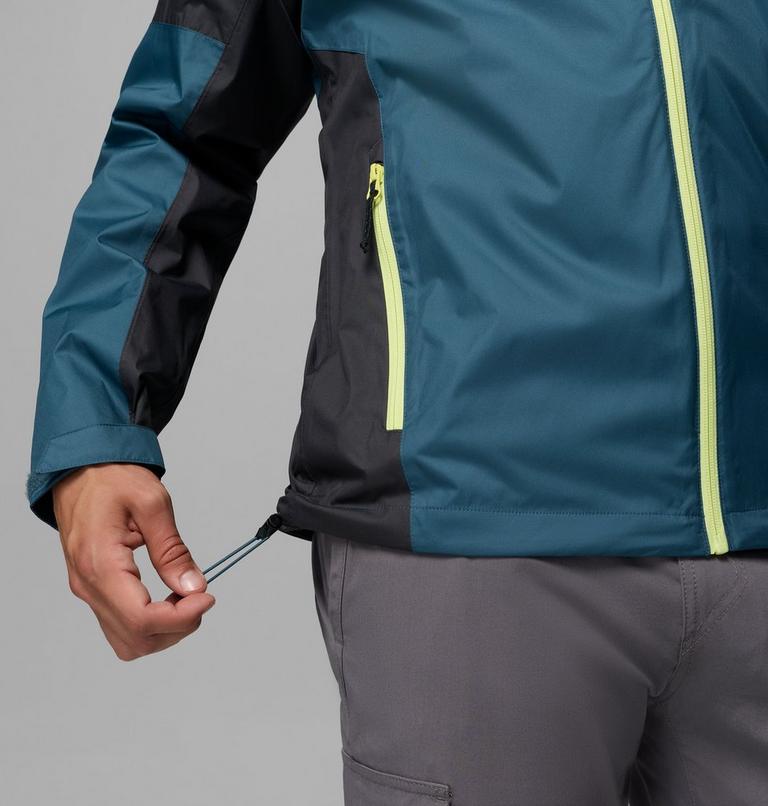 Men's Inner Limits IV Waterproof Jacket, Color: Everblue, Shark, image 9