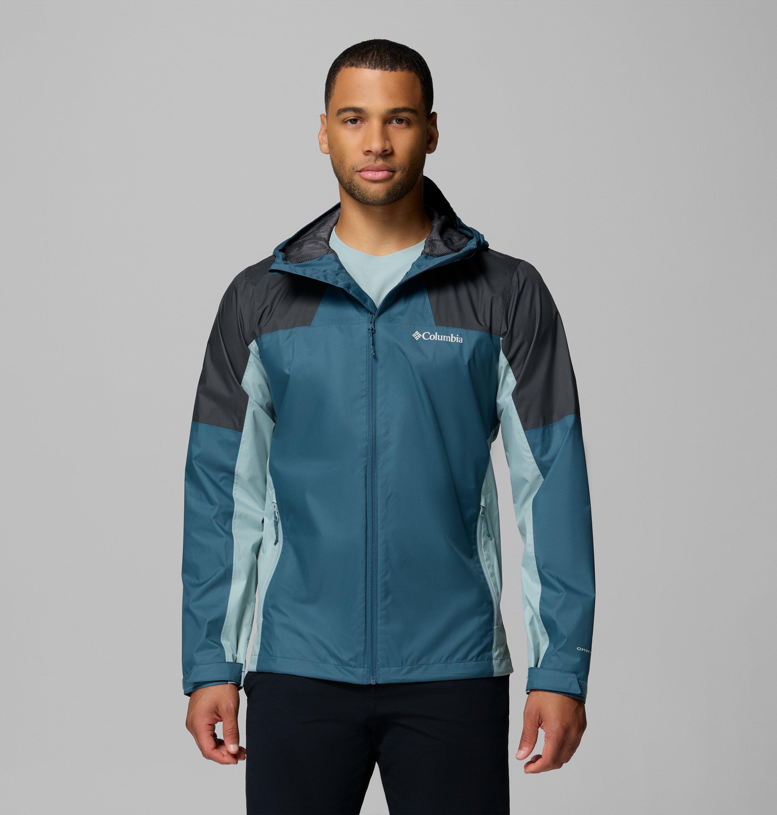 Columbia Sportswear Men's Blue Columbia - Inner Limits™ Iv Waterproof Jacket - Ever, Shark, Crushed Medium