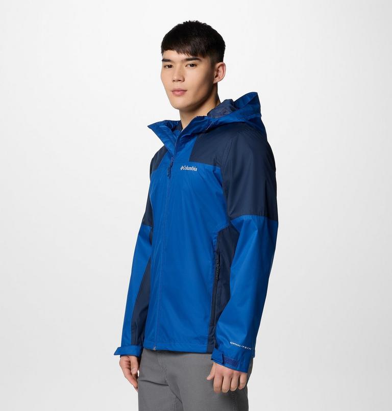 Men's Inner Limits IV Waterproof Jacket, Color: Mountain Blue, Collegiate Navy, image 4