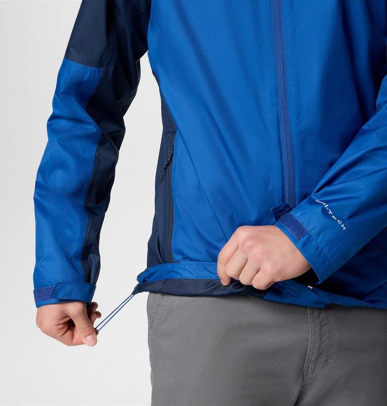 Men's Inner Limits IV Waterproof Jacket, Color: Mountain Blue, Collegiate Navy, image 6