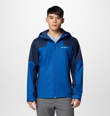 Men's Inner Limits IV Waterproof Jacket, Color: Mountain Blue, Collegiate Navy, image 13