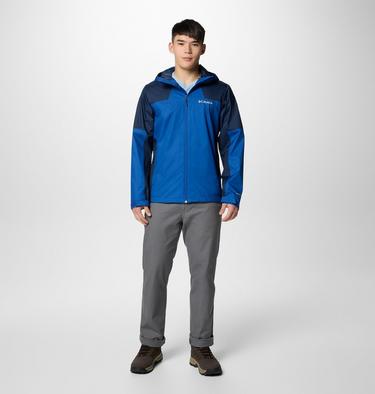 Men's Inner Limits IV Waterproof Jacket, Color: Mountain Blue, Collegiate Navy, image 14