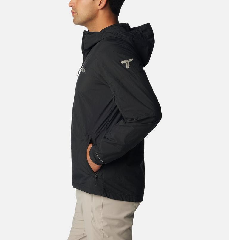 Men's Loop Trail II Packable Windbreaker, Color: Black, image 3