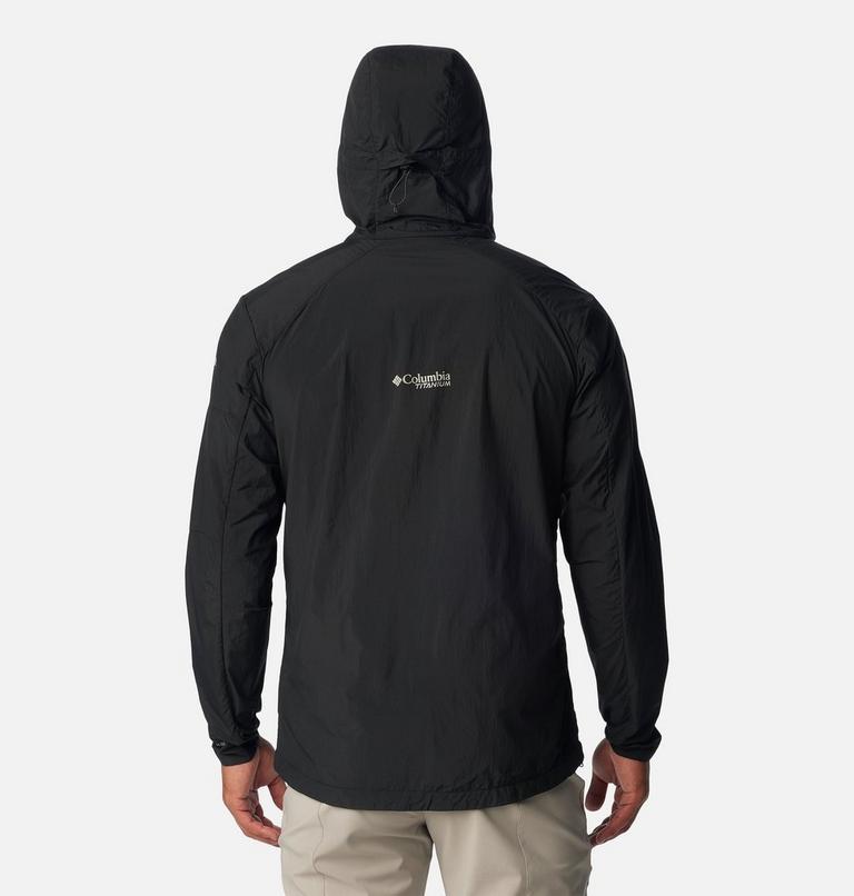 Men's Loop Trail II Packable Windbreaker, Color: Black, image 2