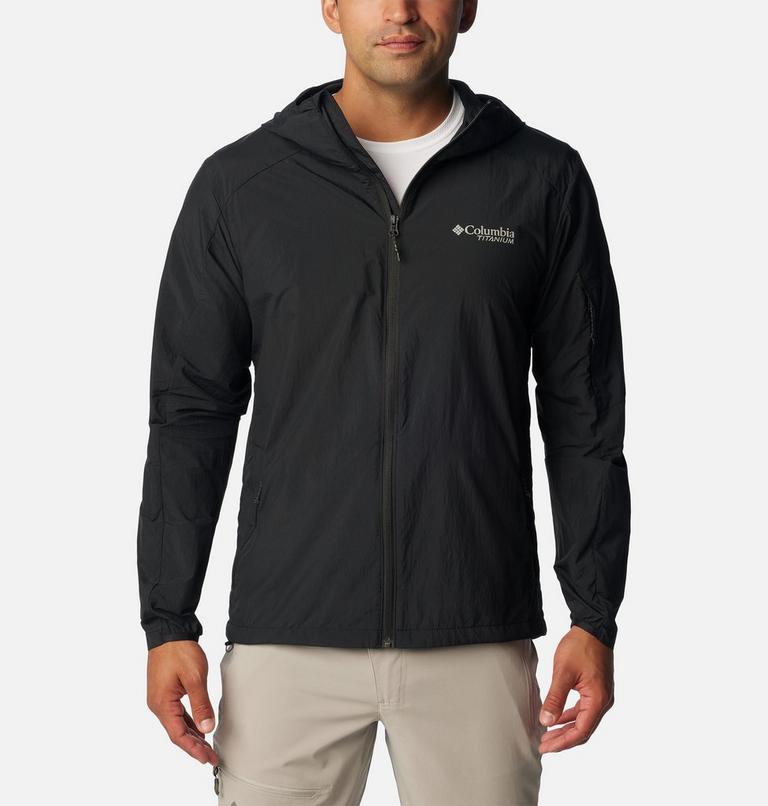 Men's Loop Trail II Packable Windbreaker, Color: Black, image 1