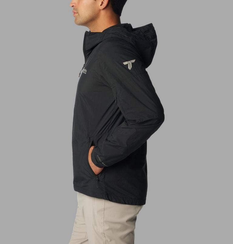 Men's Loop Trail II Packable Windbreaker, Color: Black, image 4