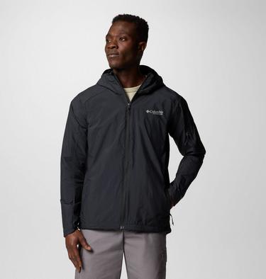Men's Loop Trail II Packable Windbreaker, Color: Black, image 3