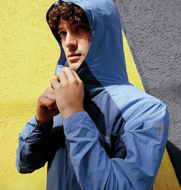 Men's Loop Trail II Packable Windbreaker, Color: Dark Mountain, Skyler, image 10