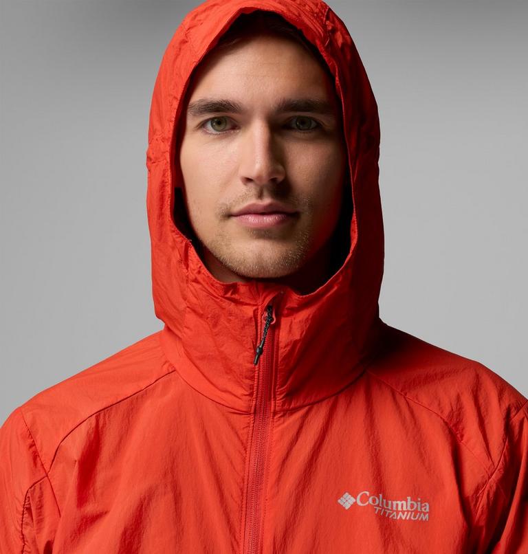 Men's Loop Trail II Packable Windbreaker, Color: Super Sonic, image 6