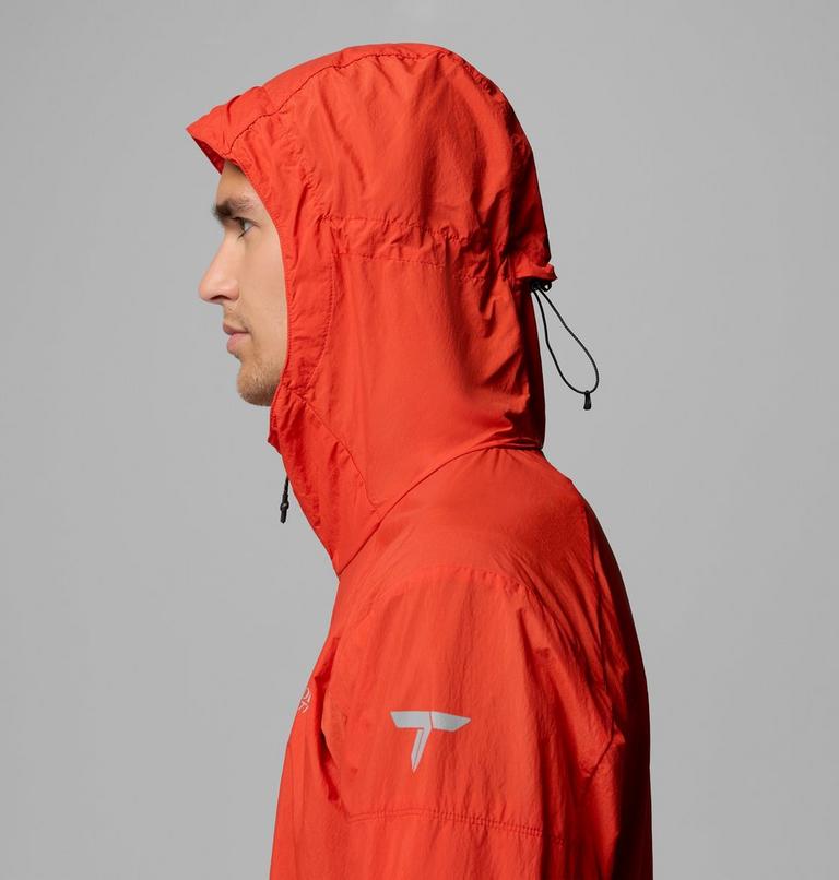 Men's Loop Trail II Packable Windbreaker, Color: Super Sonic, image 7