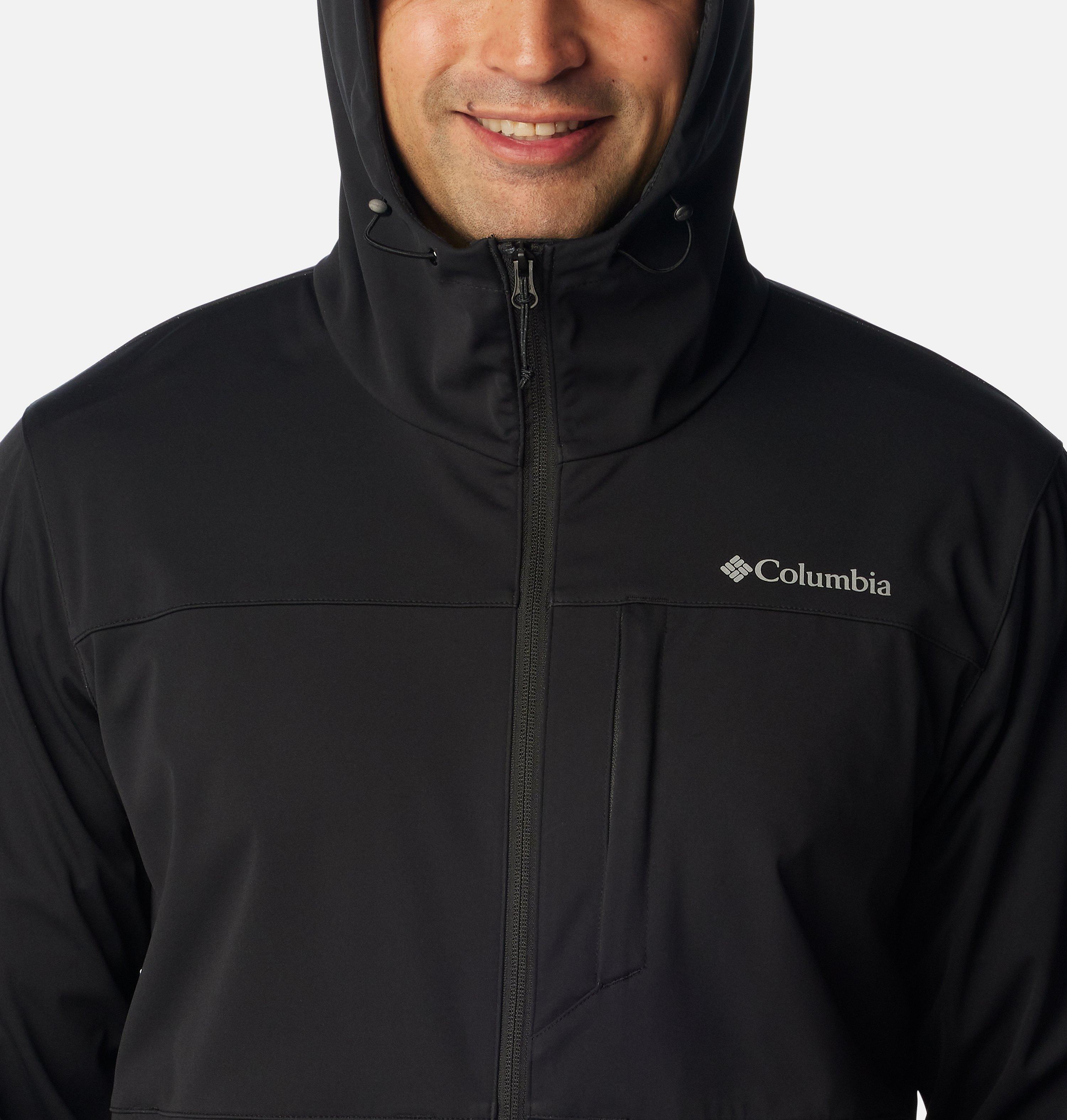Men's Black Mesa Hooded Softshell Jacket 4