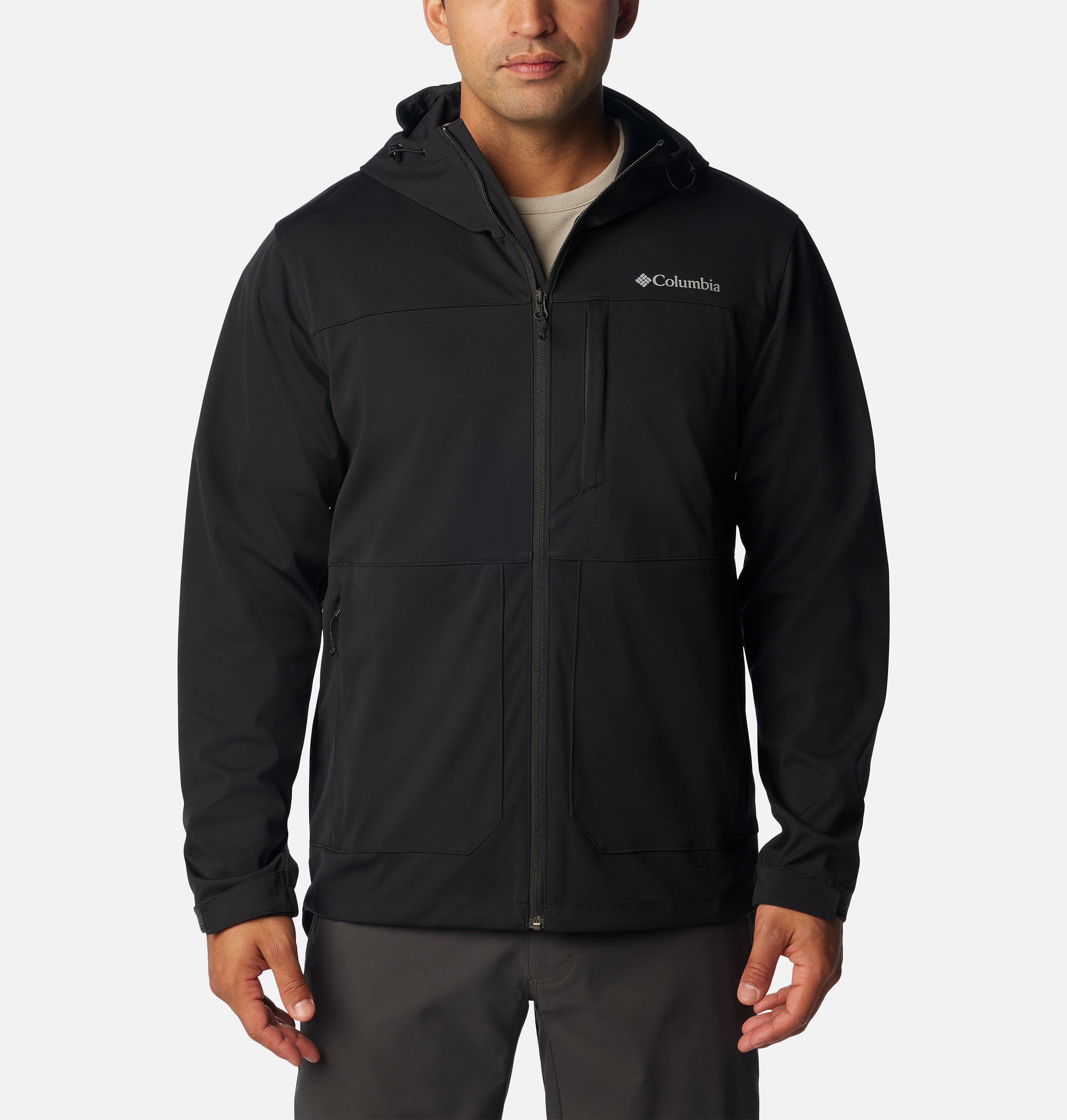 Men's Black Mesa Hooded Softshell Jacket 1