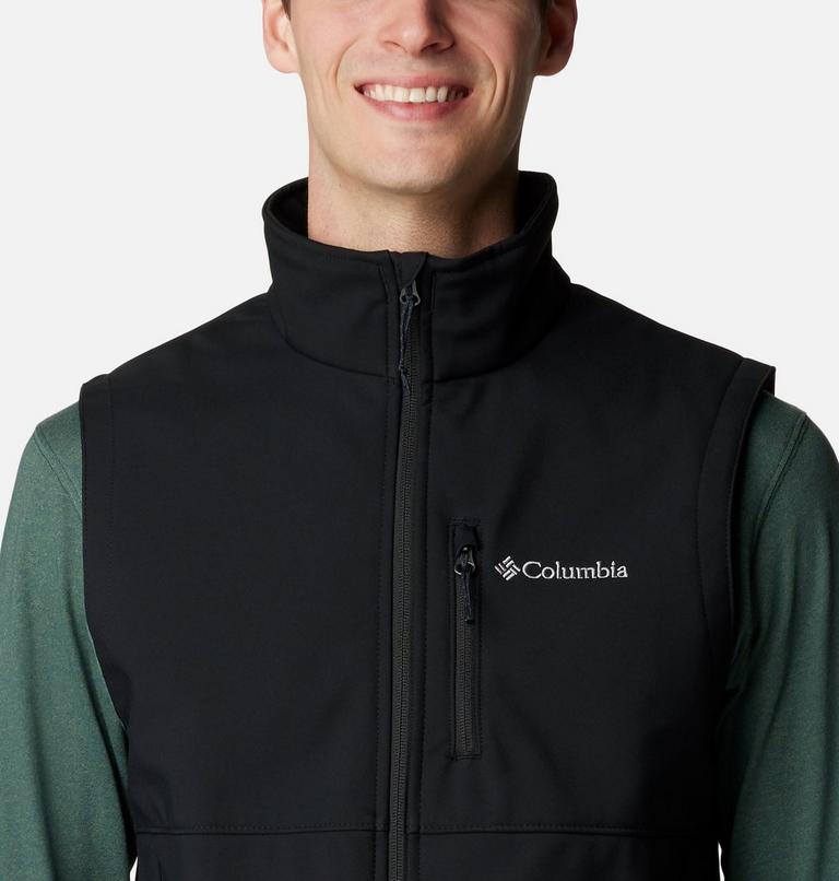 Men's Ascender Hiking Softshell Vest, Color: Black, image 4