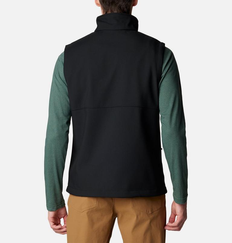 Men's Ascender Hiking Softshell Vest, Color: Black, image 2