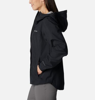Women's Wahkeena Falls 3L Waterproof Hiking Shell, Color: Black, image 7